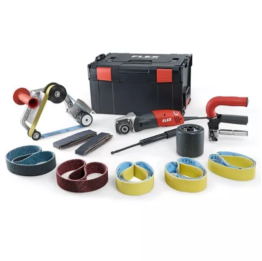 FLEX Satiniermaschine+Rohrbandschleifer BSE 14-3 INOX Set (433454)