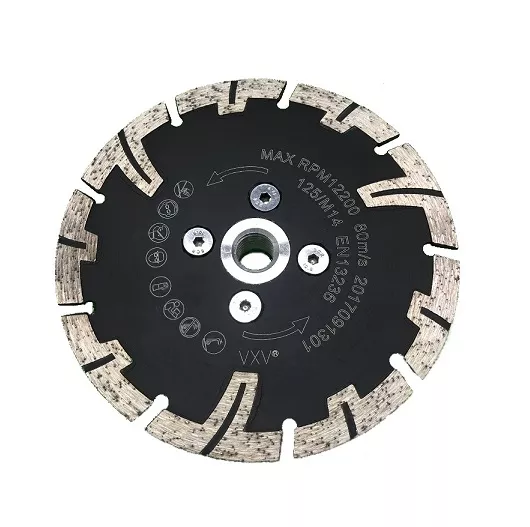 Diamanttrennscheiben-Set mit Flansch 2tlg. Beton Naturstein Premium 125+230mm
