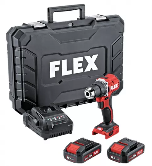 FLEX Kompakter 2-Gang Akku-Bohrschrauber DD 2G 18.0-EC LD/2.5 Set (519049)