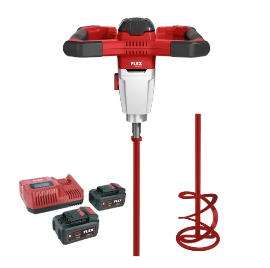 FLEX Akku 2-Gang-Rührer MXE 18.0-EC/5.0 Set + HP2 120 (495972)