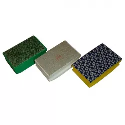 Diamant-Handpad-Set 9tlg. Naturstein Feinsteinzeug 90x55mm K50-3000
