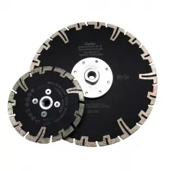 Diamanttrennscheiben-Set mit Flansch 2tlg. Beton Naturstein Premium 125+230mm